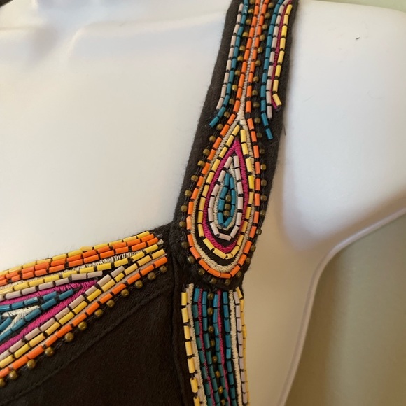 French Connection Beaded Halter-Style Top. Size 4 - Picture 11 of 15